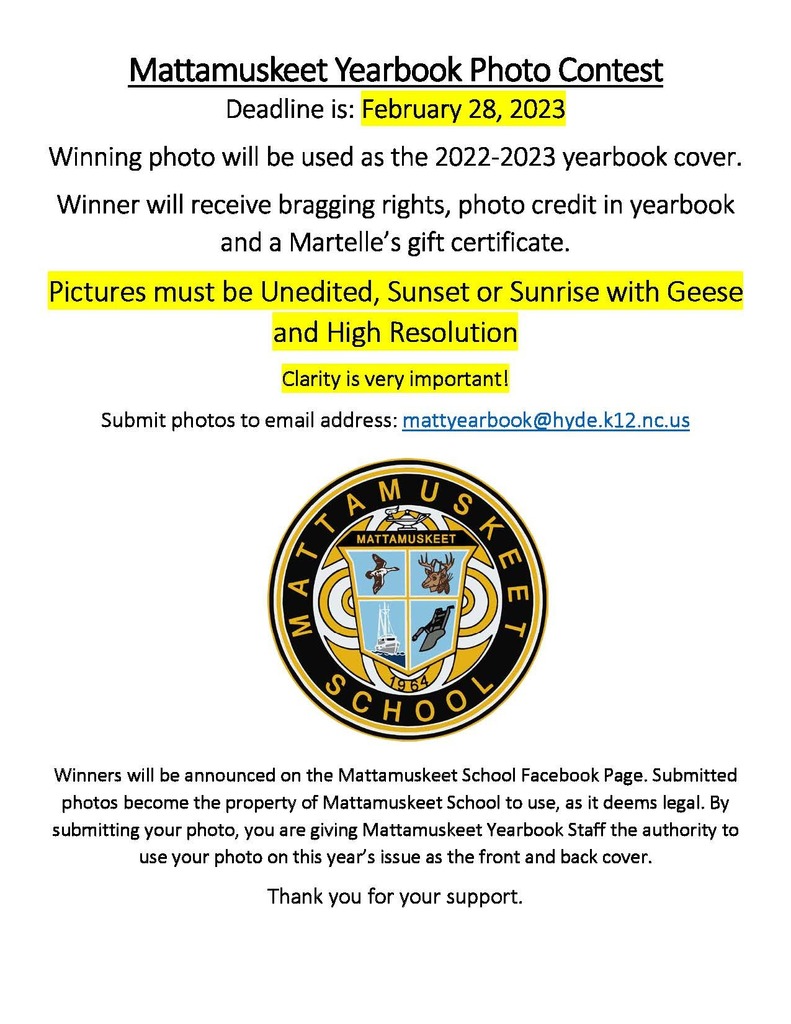 Yearbook Photo Contest