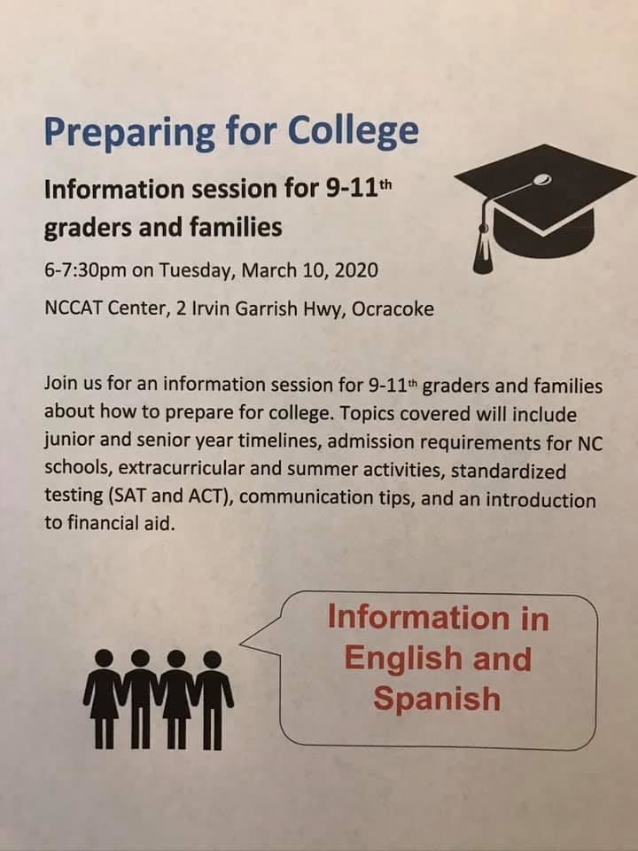 Invitation to Meeting about Being Ready for College